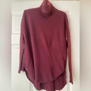 Chelsea 28 Elegant Burgundy Cashmere Blend Women's Sweater XXS